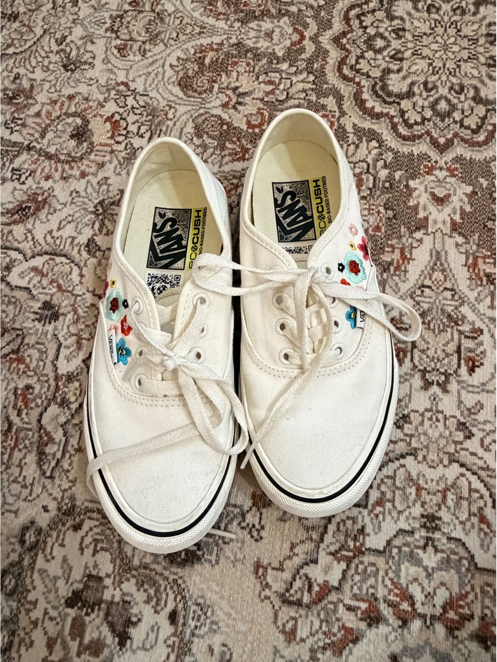 Vans floral embroidered sneakers